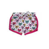 Hot pink princess colorful bow kids girls summer shorts
