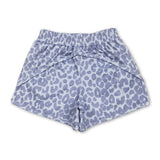 Grey leopard kids girls summer shorts