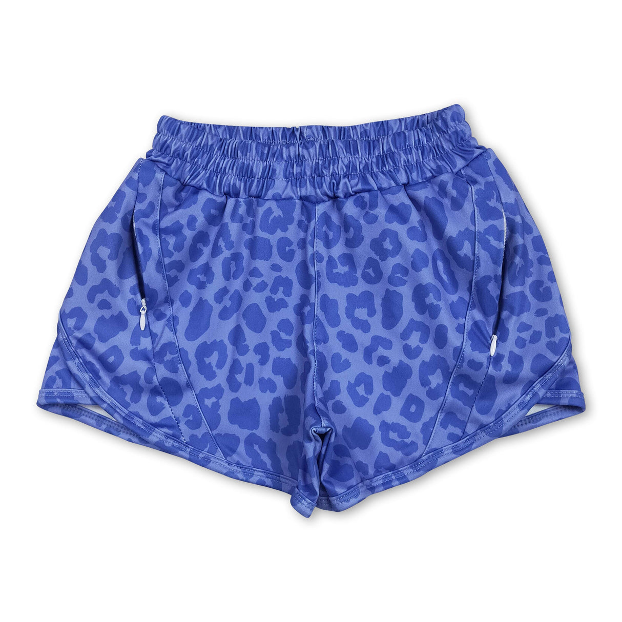 Blue leopard kids girls summer shorts