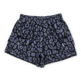 Black leopard kids girls summer shorts