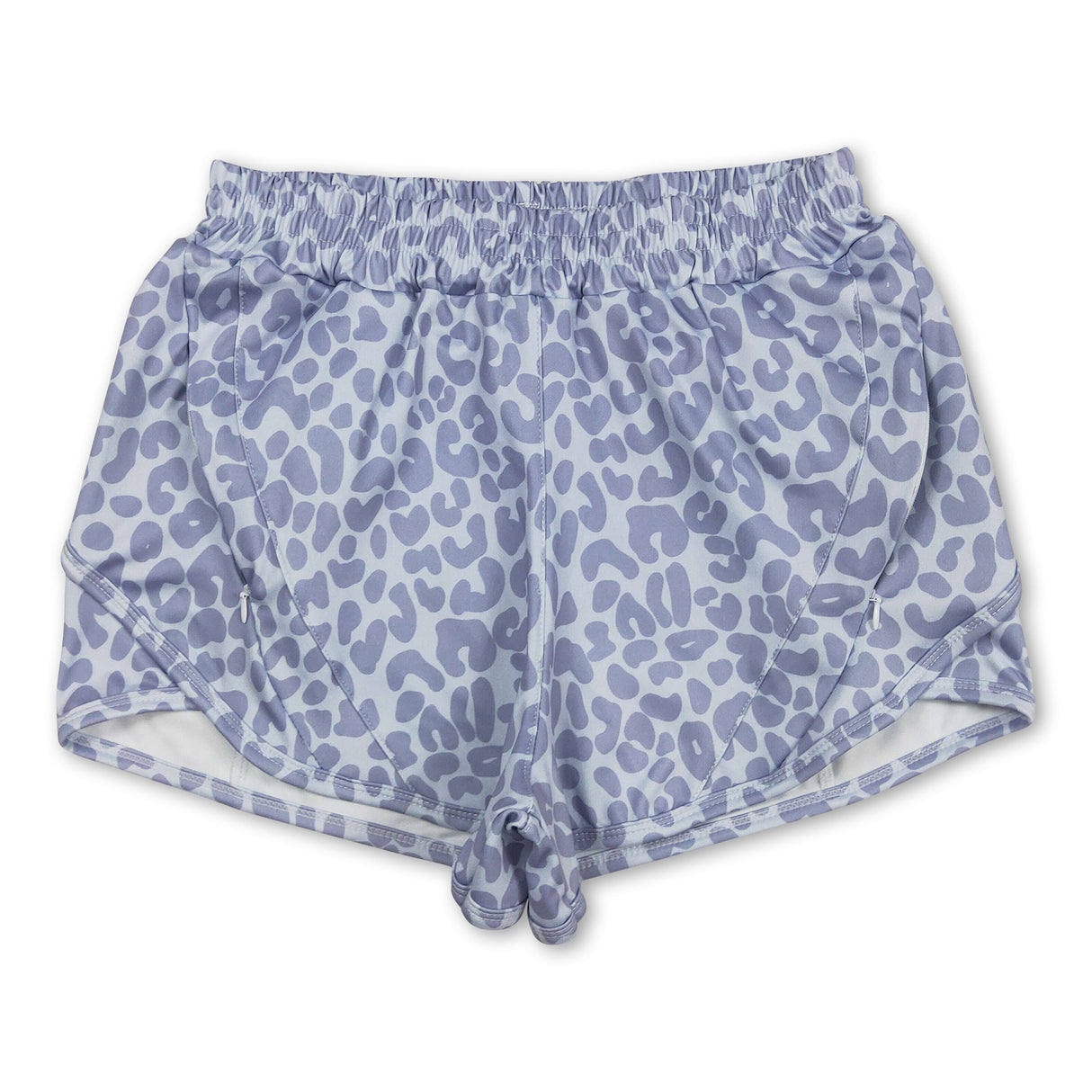 Grey leopard adult women summer shorts