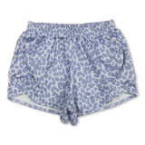 Grey leopard adult women summer shorts
