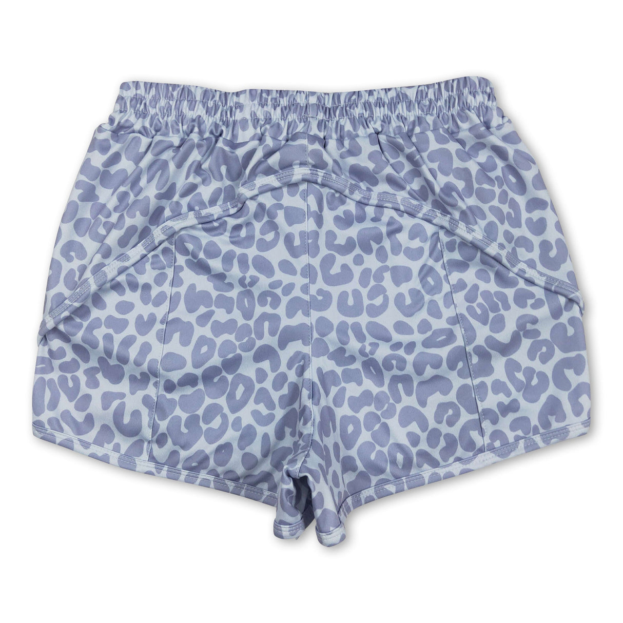 Grey leopard adult women summer shorts