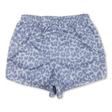 Grey leopard adult women summer shorts