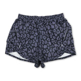 Black leopard adult women summer shorts