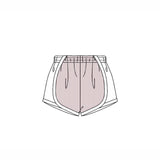 Khaki stripe white kids girls summer shorts