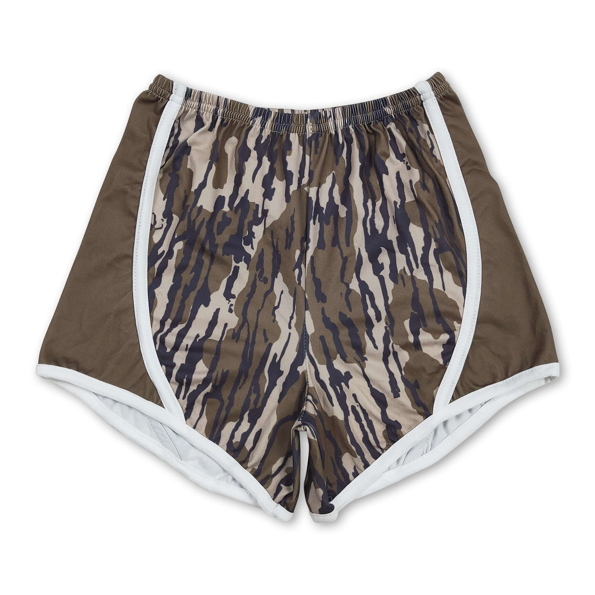 Bottomland camo patchwork baby girls summer shorts
