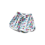 Light blue floral kids girls summer shorts