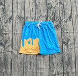 Blue ice cream sprinkle baby kids summer team shorts