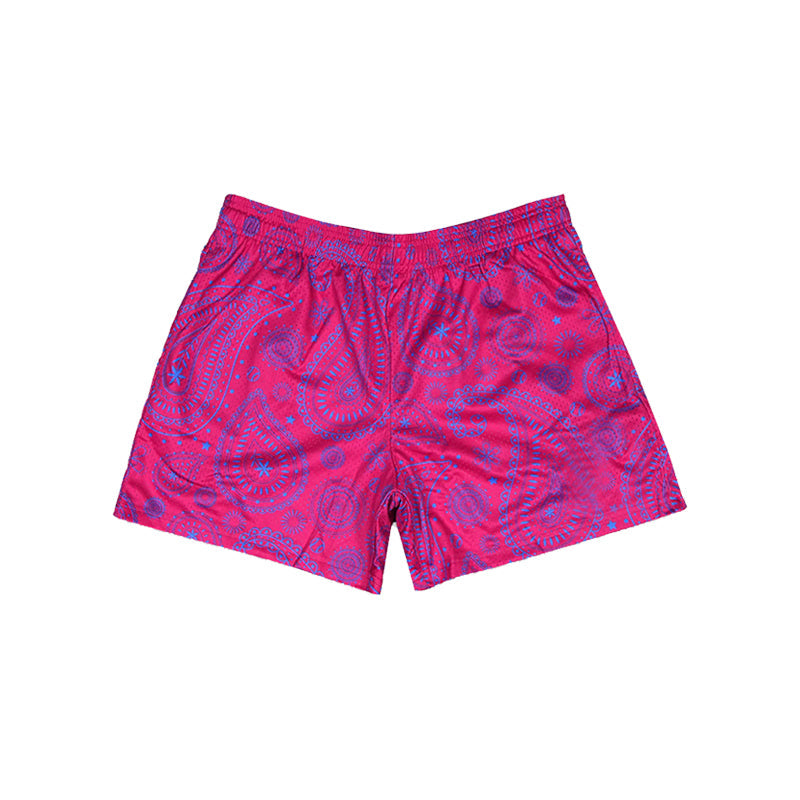 Hot pink paisley print baby kids summer shorts