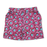 Pink blue donuts baby kids summer shorts