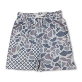 Grey camo ice cream sprinkle baby boy shorts