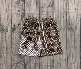 Dark brown camo ice cream kids boys summer shorts