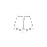white solid baby girls yoga shorts