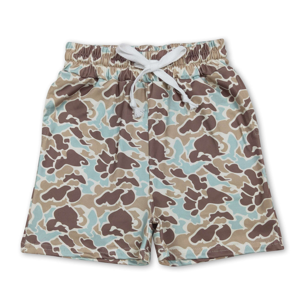 Mint camo kids boys summer shorts