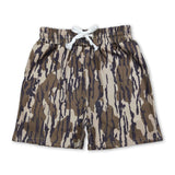 Olive camo kids boys summer shorts
