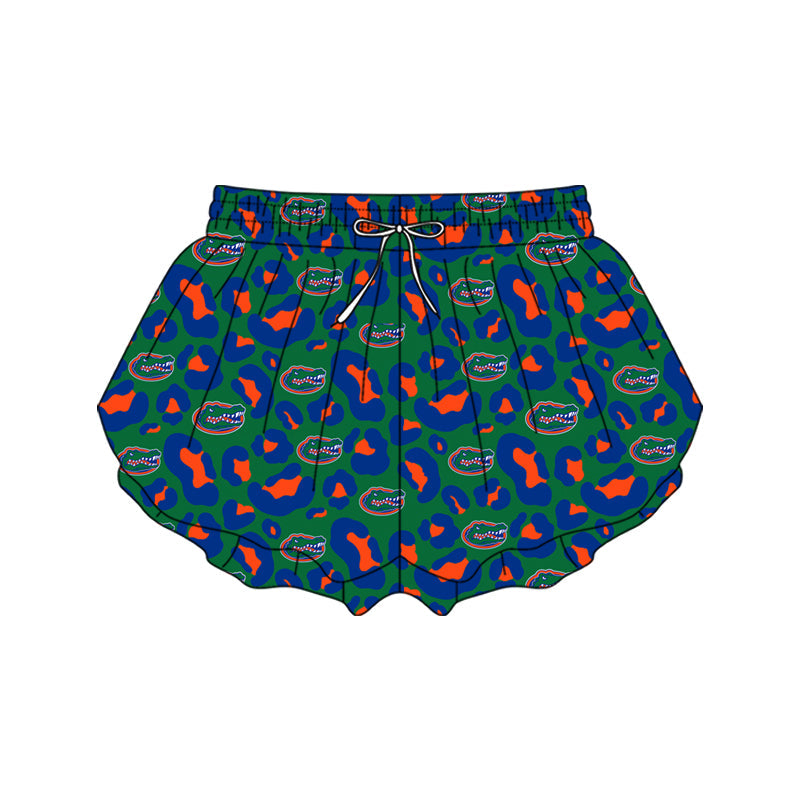 Leopard crocodile adult women team active shorts