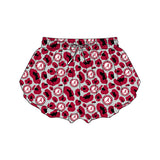 Red leopard A adult women team active shorts