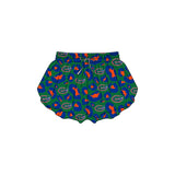 Leopard crocodile kids girls team active summer shorts