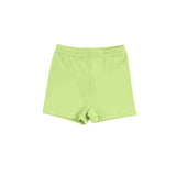 Green kids girls summer active shorts