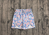 Pink blue camo adult women summer shorts