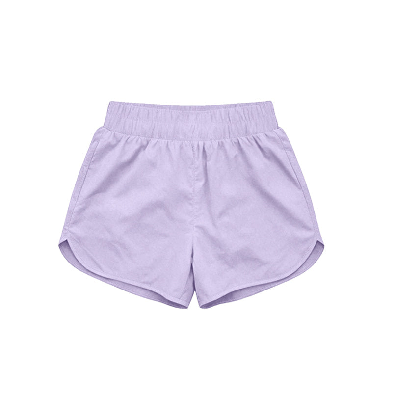 Lavender kids girls summer yoga active shorts