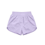 Lavender kids girls summer yoga active shorts