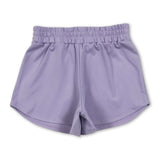 Lavender kids girls summer yoga active shorts