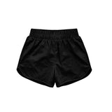 Black kids girls summer yoga active shorts