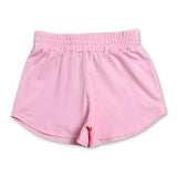 Pink kids girls summer yoga active shorts