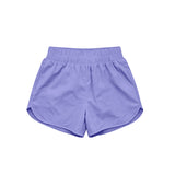Purple kids girls summer yoga active shorts