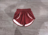 Football elastic waist kids girls team shorts