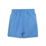 Light blue stripe kids girls active summer shorts