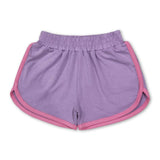 Lavender pink cotton kids girls summer shorts