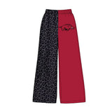 MOQ 5 pcs leopard hog kids girls team pants