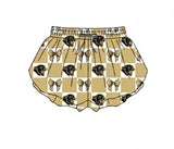 MOQ 5 pcs khaki plaid bow kids girls team active summer shorts