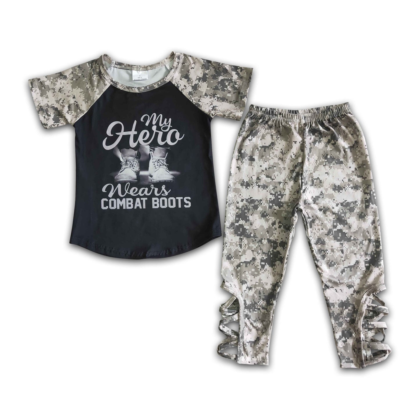 My hero wear combat boots camo girls clothing