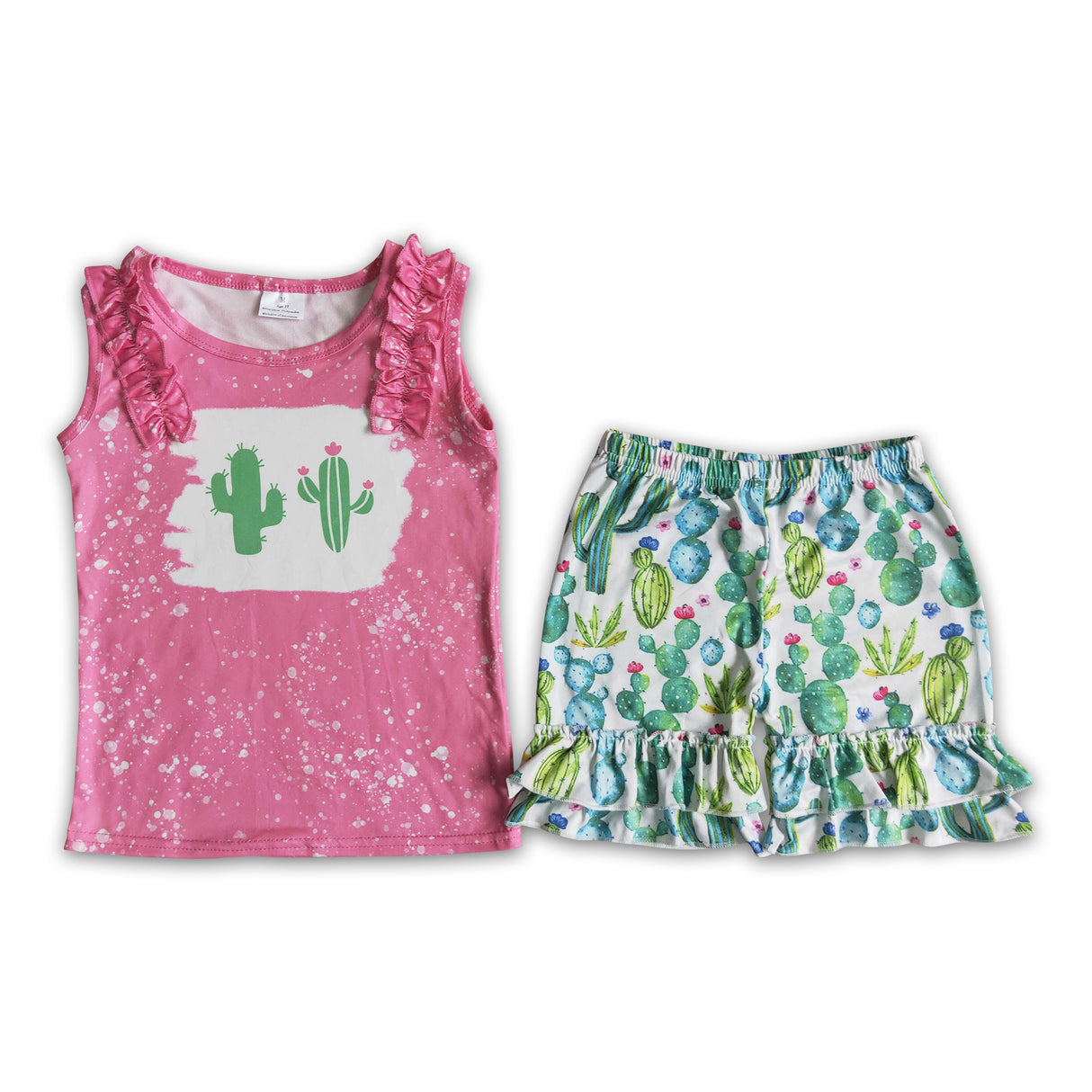 Girl Cactus Sleeveless Outfit