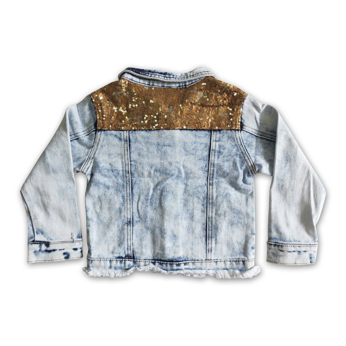 High quality sequin girls denim jackets pre-order