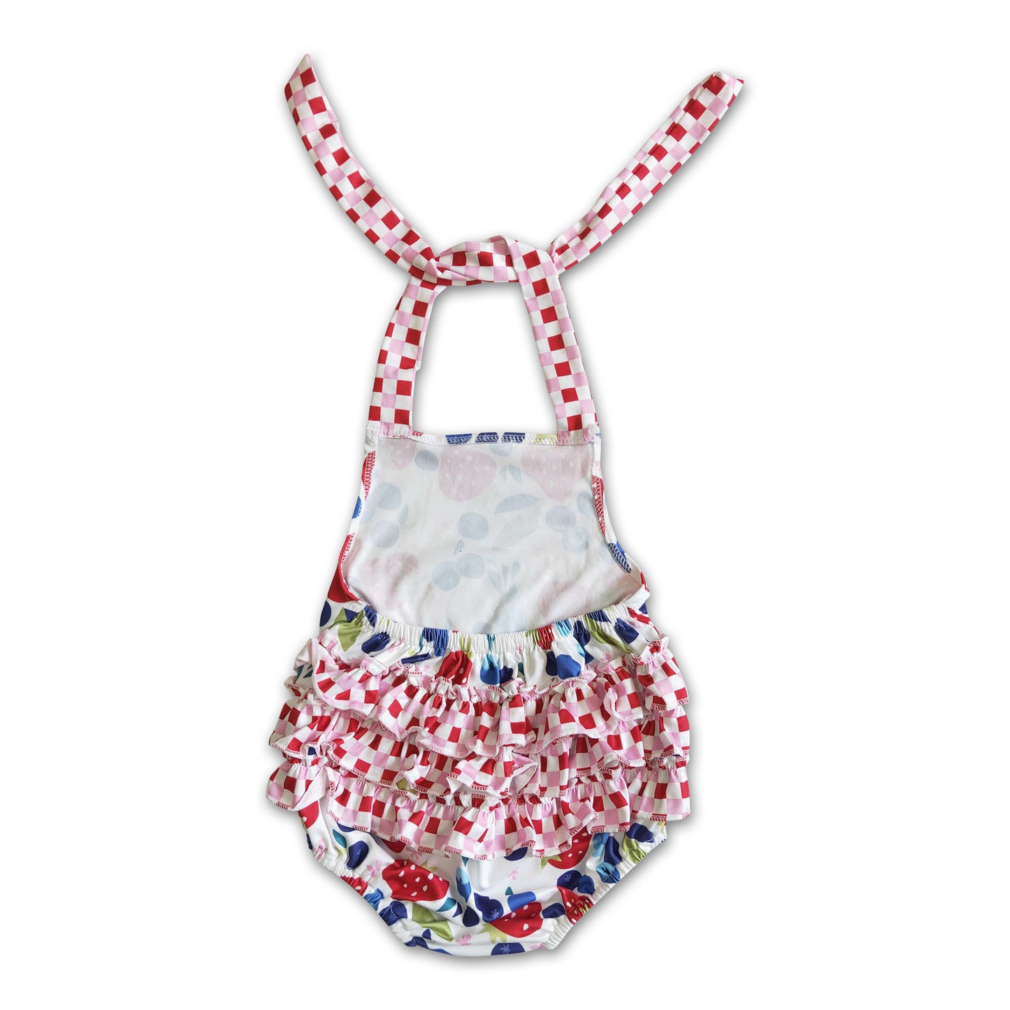 Strawberry blueberry romper baby summer bubble