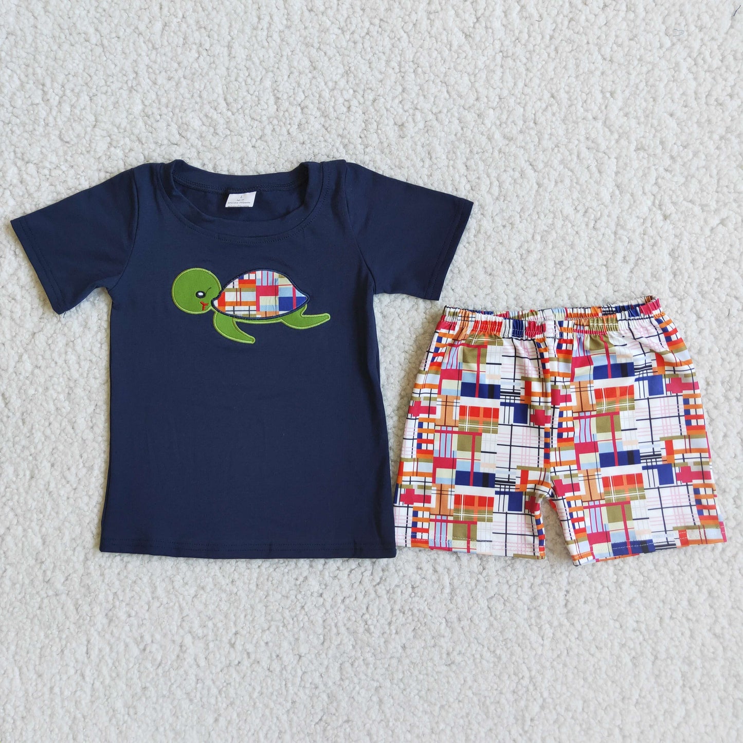 Boy Tortoise Patchwork Outfit