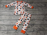 MOQ 3 pcs dog football long sleeves kids team pajamas