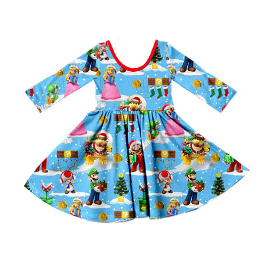 MOQ 5 Christmas tree gifts game princess girls dress