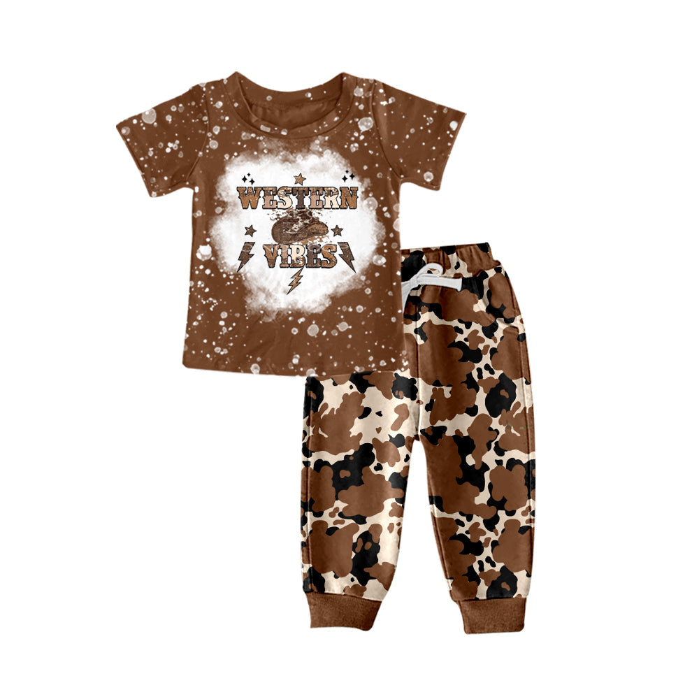 MOQ 5 western vibes hat camo kids boy clothing