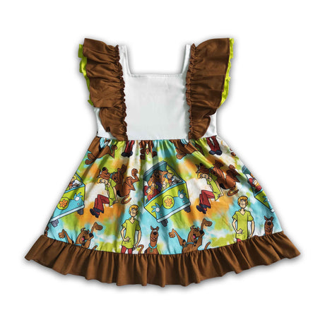 Flutter sleeve mystery baby girls summer dresses