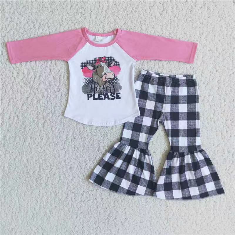 heifer please shirt plaid pants girls outfits