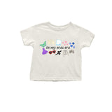 MOQ 3 pcs short sleeves glasses butterfly singer girls shirt