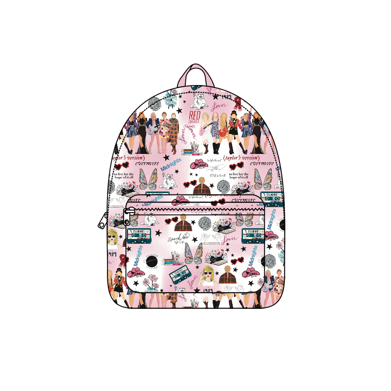 MOQ 3 pink butterfly singer girls backpack