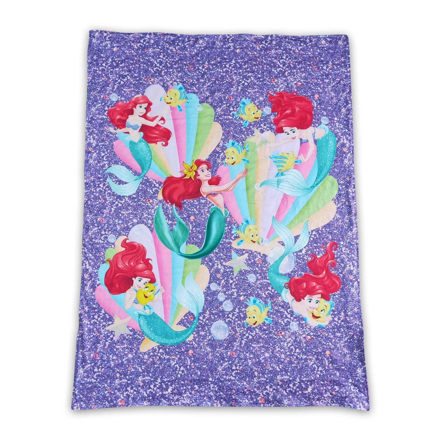 Red polka dots purple sparkle princess baby cute blankets