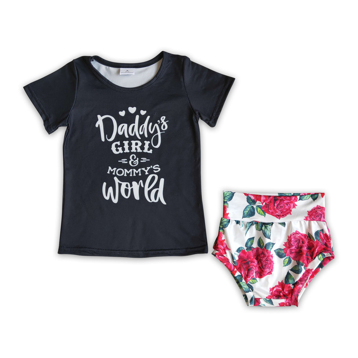 Daddy's Girl Mommy's World Bummies set